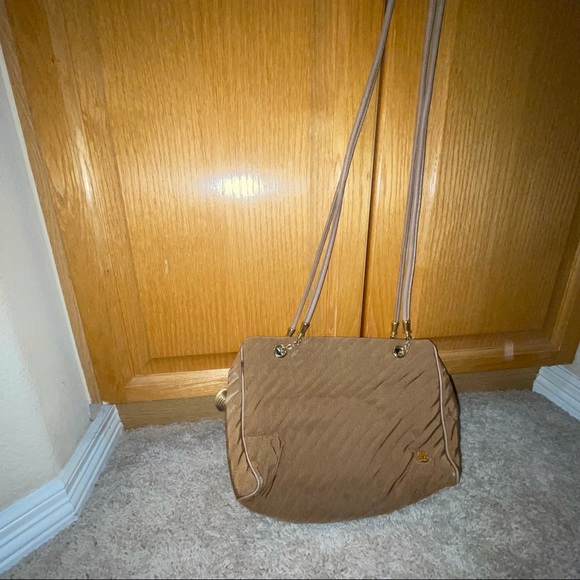 IMPERFECT $10 SALE: Authentic Vintage BALLY Tan Shoulder Bag - Picture 4 of 7